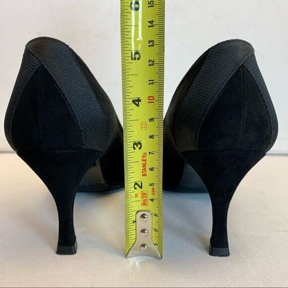 Stuart Weitzman Black leopard cheetah print heels - Picture 5 of 7